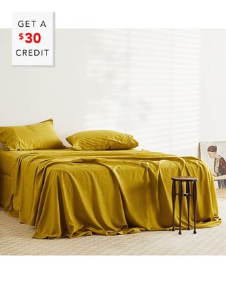 Ettitude Discontinued Ettitude Linen+ Sheet Set With $30 Credit