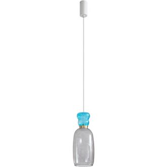 Lucande Ceiling Light Fay (young lifestyle) in Silver made of Glass for e.g. Kitchen (1 light source,) from Lucande