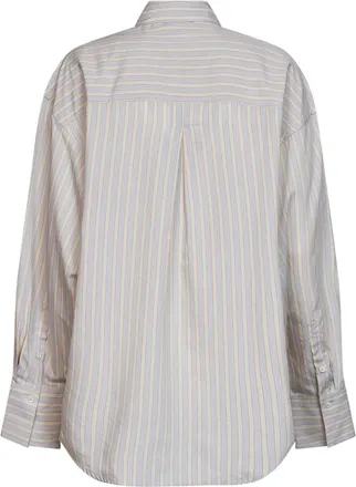 Toteme Striped Viscose and Silk Shirt - Multicolor