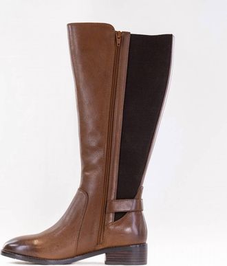 Salvia Womens Nan Tall Boot In Tan Calf Leather