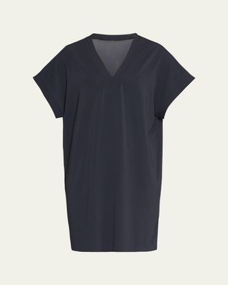 Eres Tali V-Neck Short-Sleeve Coverup Tunic