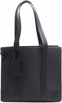 Louis Vuitton Black Leather Tote Bag (Pre-Owned)