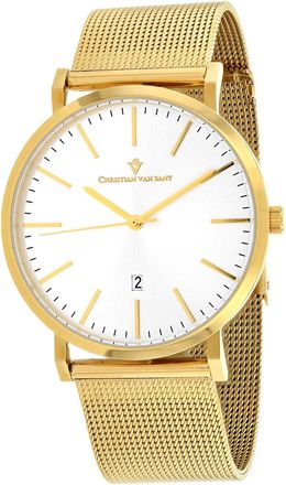 Christian Van Sant Mens Silver dial Watch