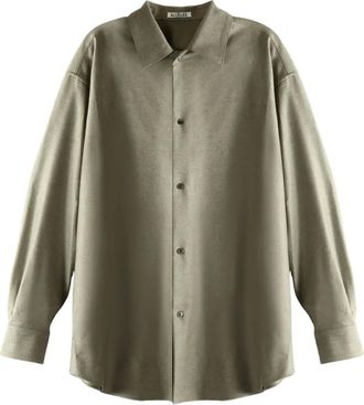 Auralee Camicia con bottoni - Marrone