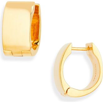 Toteme Signature Huggie Hoop Earrings in Gold at Nordstrom