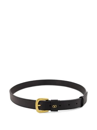 Valentino Garavani VLogo Signature belt - men - Calf Leather - 115 - Black
