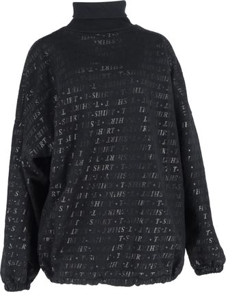 Balenciaga Balenciaga T-shirt met all-over print, trui in zwart katoen