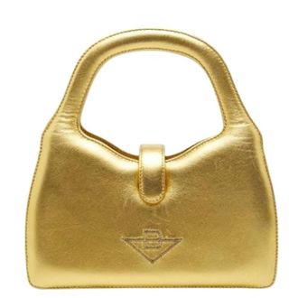 Bottega Veneta Pre-owned Vintage Handbag - Dames - Vintage Handtas - Geel - ONE Size - Leer - Vintage
