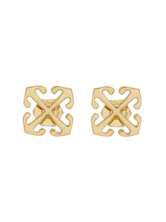 Off-white Gold Arrow Stud Earrings