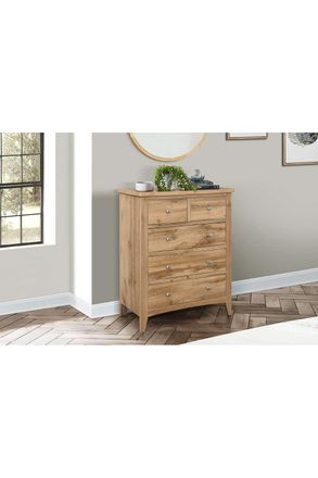 Birlea Hampstead 3 + 2 Chest Oak in Brown