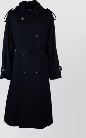 Bottega Veneta waist belted double-breasted trench coat