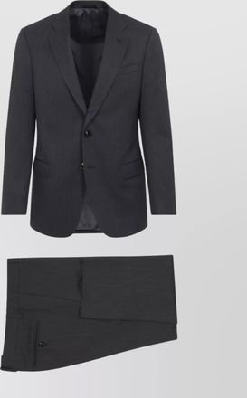 Giorgio Armani wool suit with notched collar jacket
