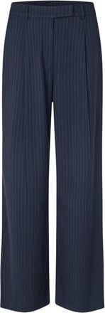 Lollys Laundry Tyler LL Pants - Dames - Wijde Broeken - Blauw - 2XL - Polyester - Broeken