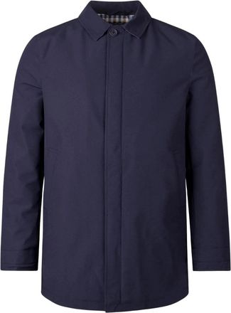 Aquascutum Active Shell Active Mid Trench Marineblauwe Jas