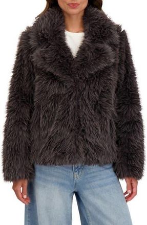 Sebby Faux Fur Blazer in Grey at Nordstrom Rack, Size Medium