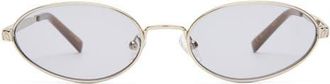 Luv Lou The Kendall 56mm Oval Sunglasses in Silver at Nordstrom