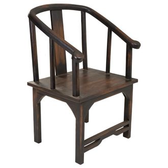 Wanderlust Deco Sill&oacute;n De Madera Marr&oacute;n Origen Tailandes 58x50x103