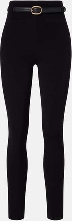 Self Portrait Leggings a vita alta con cintura