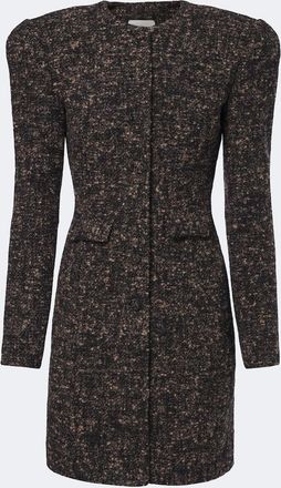 Magda Butrym Abito blazer in misto lana boucl&eacute;