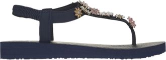 Skechers Womens Cali Meditation Happy Daisies Sandals In Navy