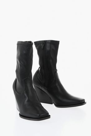 Stella McCartney Stivaletti Texani COWBOY in Eco-Pelle 10cm Stella McCartney