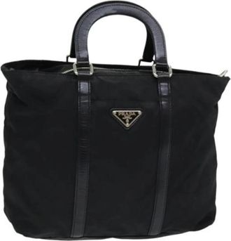 Prada Pre-owned Vintage Nylon Handtas - Dames - Vintage Handtas - Zwart - ONE Size - Nylon - Vintage