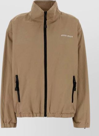 Miu Miu cotton loose-fit gabardine jacket