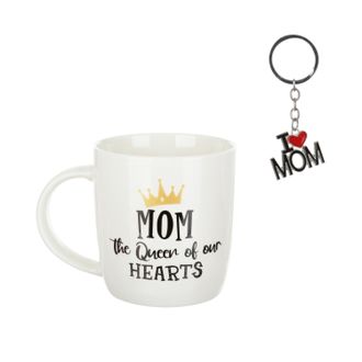 KASANOVA Set regalo mamma tazza 380 ml e portachiavi