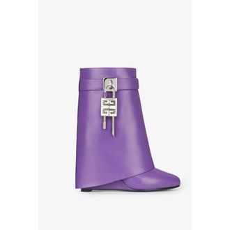 Givenchy Shark Lock Ankle Boots 90Mm_Ultraviolet