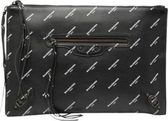 Balenciaga Vintage, unisex, Zwart, ONE Size, Leer, Pre-owned Clutch tas