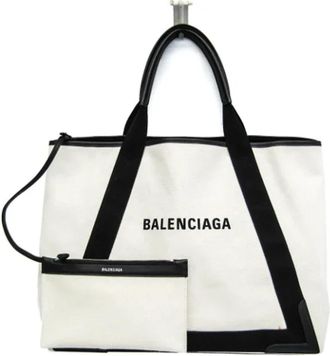 Balenciaga Pre-owned Leather balenciaga-bags - Dames - Vintage Shopper - Wit - ONE Size - Vintage