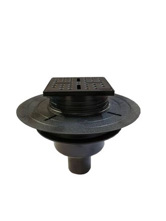 Aurlane Aurlane - Desag&uuml;e Vertical Para Platos Rainy Y High Rainy-rejilla De Acero Inox Negro