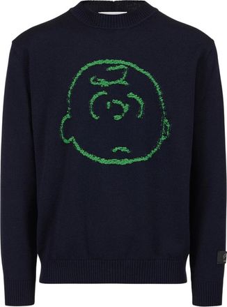 Iceberg Truien & Vesten, Heren, Blauw, XL, Wol, Nieuwe Trui met Ronde Hals