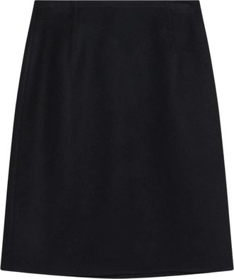 Loro Piana Vivian Skirt - Dames - Midirokken - Blauw - S - Leer - Rokken