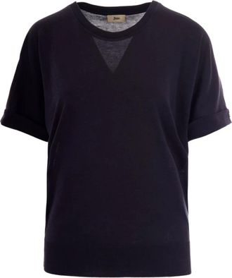 Herno Round-neck Truien - Dames - Ronde hals truien - Blauw - M - Truien & Vesten