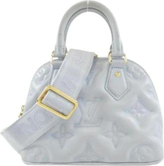Louis Vuitton Pre-owned Bubblegram Alma Soft BB Calf Handbag - Dames - Vintage Handtas - Blauw - ONE Size - Leer - Vintage