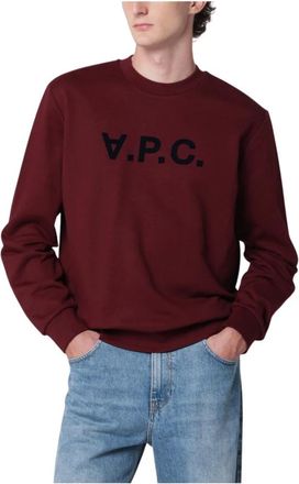 A.P.C. Sweat Standard Grand VPC - Sweatshirts & Hoodies - Hombre - Rojo - XS