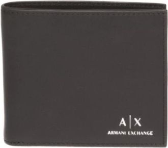 A|X Armani Exchange Accessoires, Heren, Zwart, ONE Size, Leer, Portefeuilles & Kaarthouders