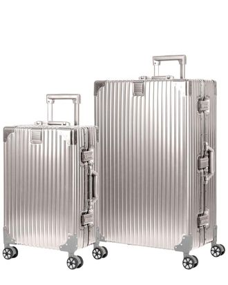 Champs Luggage Elite Aluminum 2Pc Luggage Set