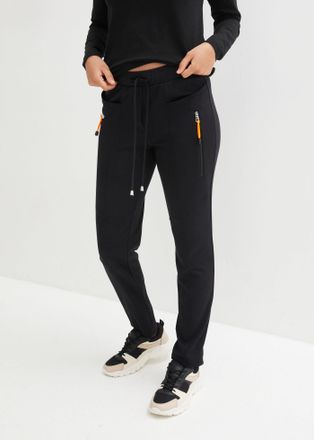 Bonprix Schlupfhose BONPRIX, Damen, Gr. 56/58 (XXXL), N-Gr, schwarz, Web, Obermaterial: 70% Viskose, 25% Polyester, 5% Elasthan, slim fit, Hosen Schlupfhose, 