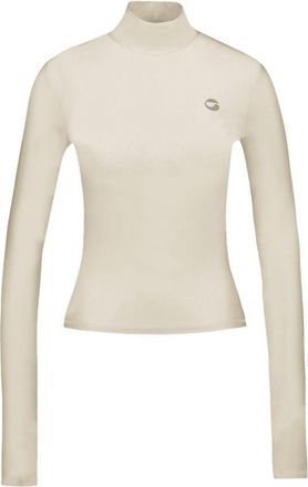 Coperni Unisex Nylon High-Neck T-Shirt Beige