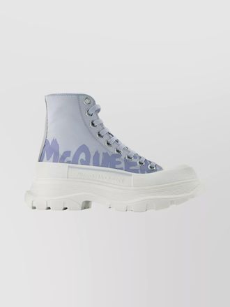 Alexander McQueen leather high-top sneakers