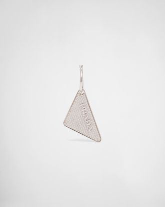 Prada Crystal Logo Jewels right earring