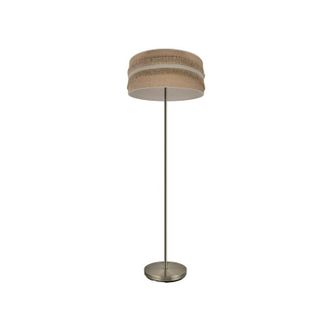 Fabrilamp Pie Salon Natalia 1xe27 Cuero/saco-beis 164x40x40 Cm - Fabrilamp