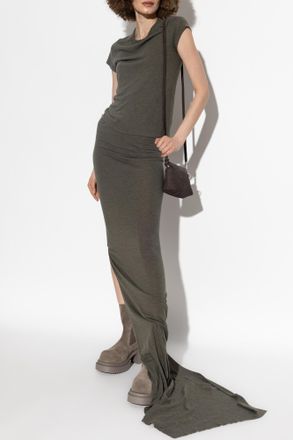 Rick Owens Top With Wool Trim, Womens, Grey