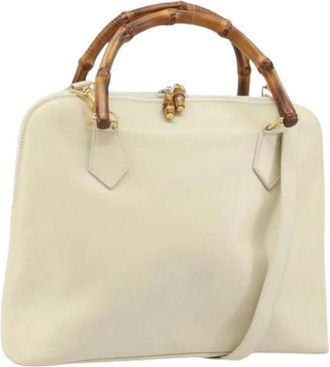 Gucci Pre-owned Handbags, female, Beige, Size: ONE SIZE Pre-owned Vintage Hand Bag