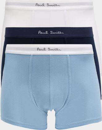 Paul Smith Men & apos;s Solid Cotton 3-Pack Boxer Briefs