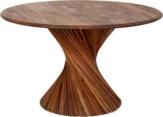Wanderlust Deco Mesa De Comedor De Madera Marr&oacute;n 130x130x75h Cm
