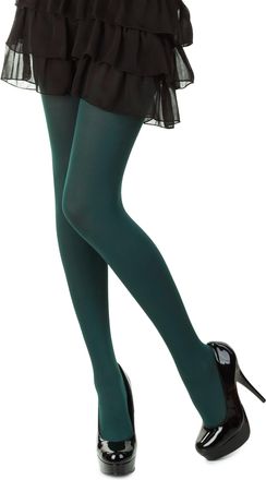 Romartex Womens Colourful Opaque 40 Denier Tights, XL, dark green