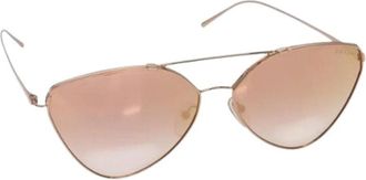 Prada Pre-owned Accessories, female, Yellow, Size: ONE SIZE Pre-owned Metal Sunglasses